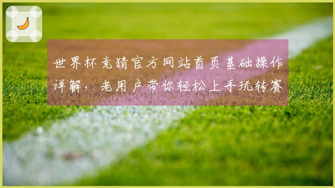 世界杯竞猜官方网站首页基础操作详解,老用户带你轻松上手玩转赛事投注