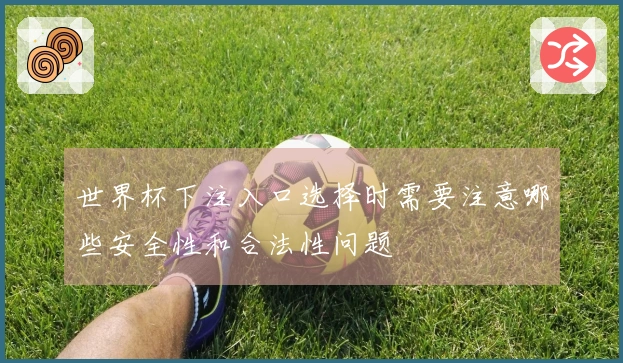 世界杯下注入口选择时需要注意哪些安全性和合法性问题